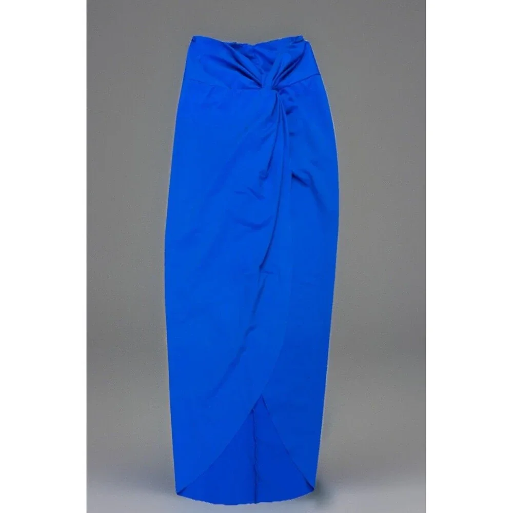 SKIMS  Signature Swim Sarong Skirt - Royal Blue Size M